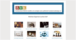 Desktop Screenshot of bv-kunstsachverstaendiger.de